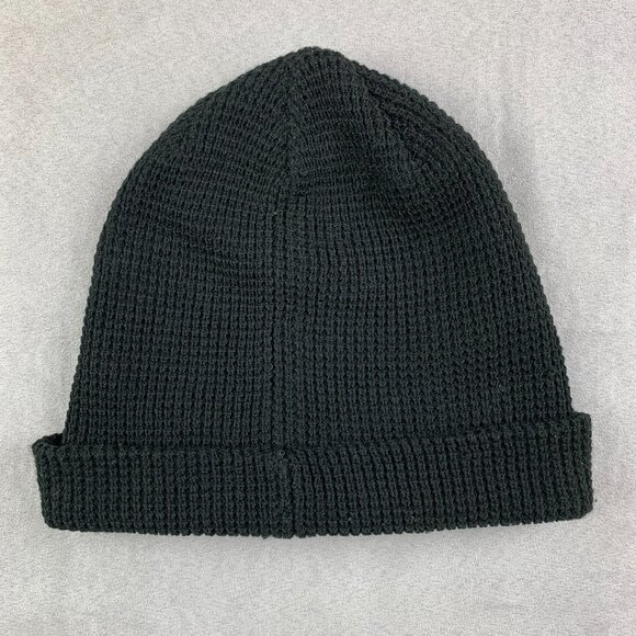 Burton Mens Winter Hat One Size Black Waffle Knit Toque Beanie Snowboarding - Picture 3 of 5